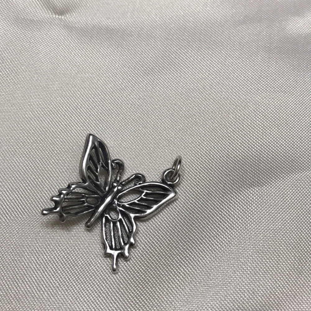 Silver butterfly pendant